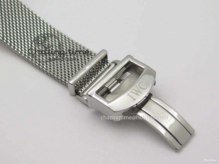 MIROTIME 1218 Portofino SCHAFFHAUSEN SS MKF 1:1 Best Edition Black Dial On Mesh Bracelet A Sporty 7342